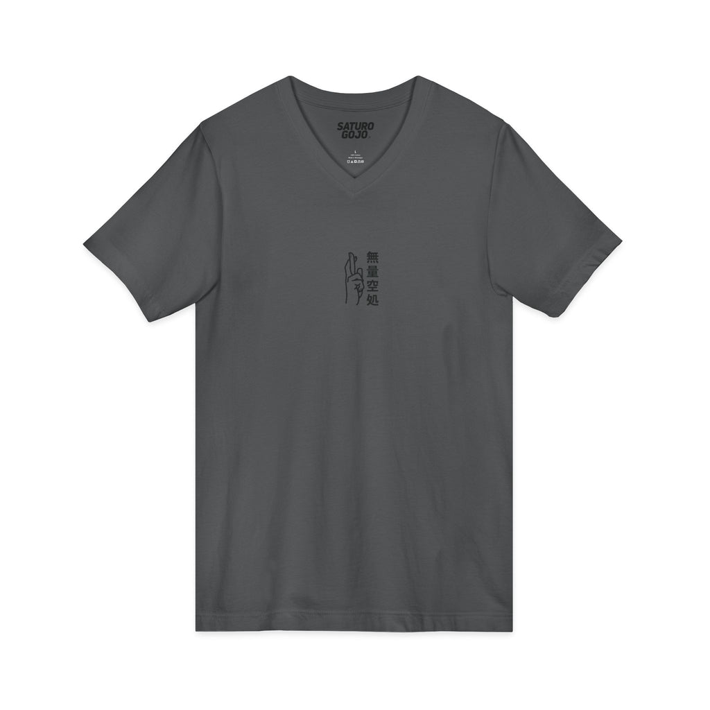 Minimal Arc - Inspired by Satoru Gojo 無量空処 Unlimited Void Domain Expansion Anime V-Neck Tee – Jujutsu Kaisen