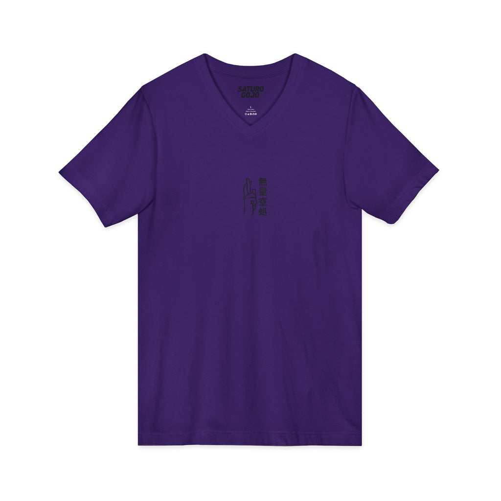 Minimal Arc - Inspired by Satoru Gojo 無量空処 Unlimited Void Domain Expansion Anime V-Neck Tee – Jujutsu Kaisen