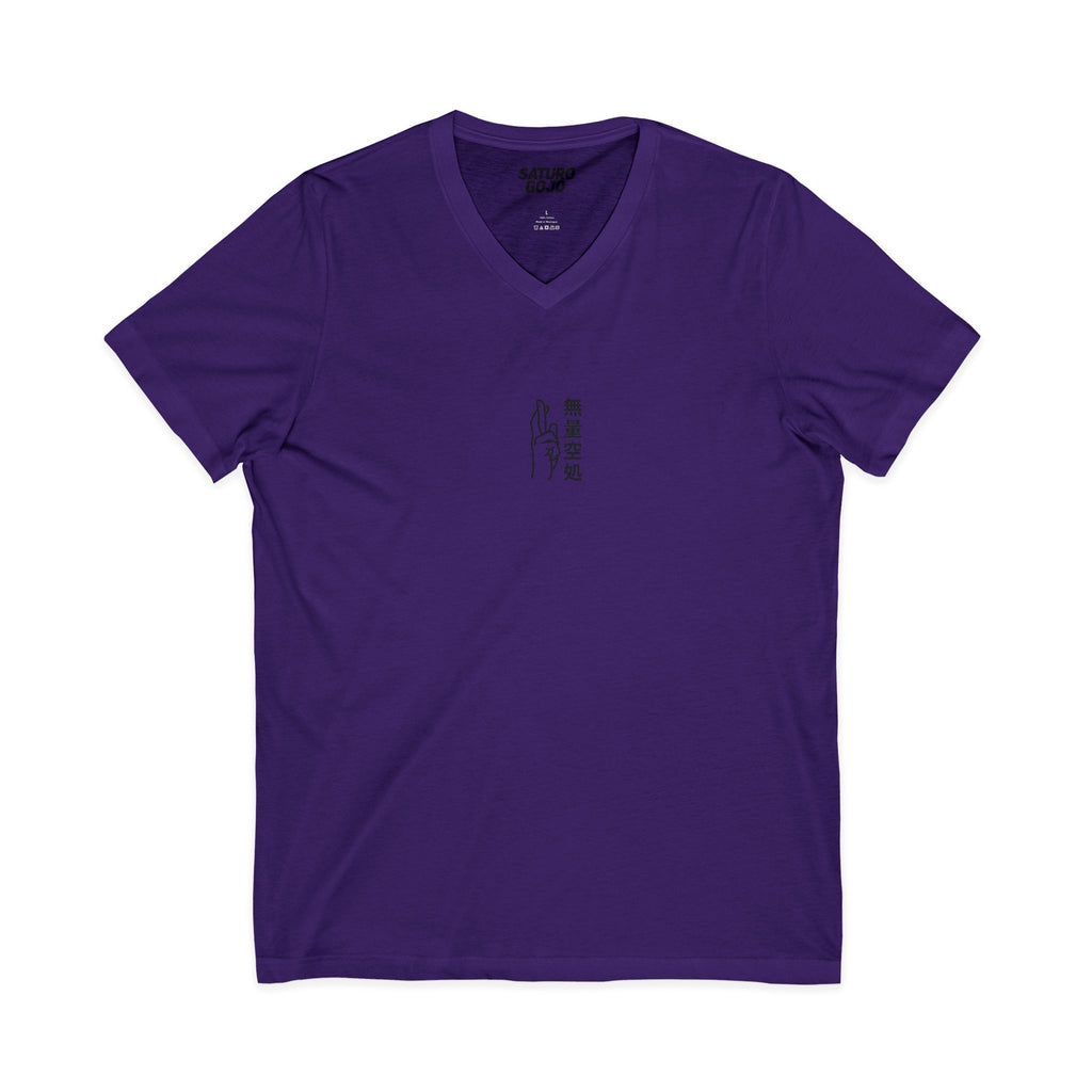 Minimal Arc - Inspired by Satoru Gojo 無量空処 Unlimited Void Domain Expansion Anime V-Neck Tee – Jujutsu Kaisen