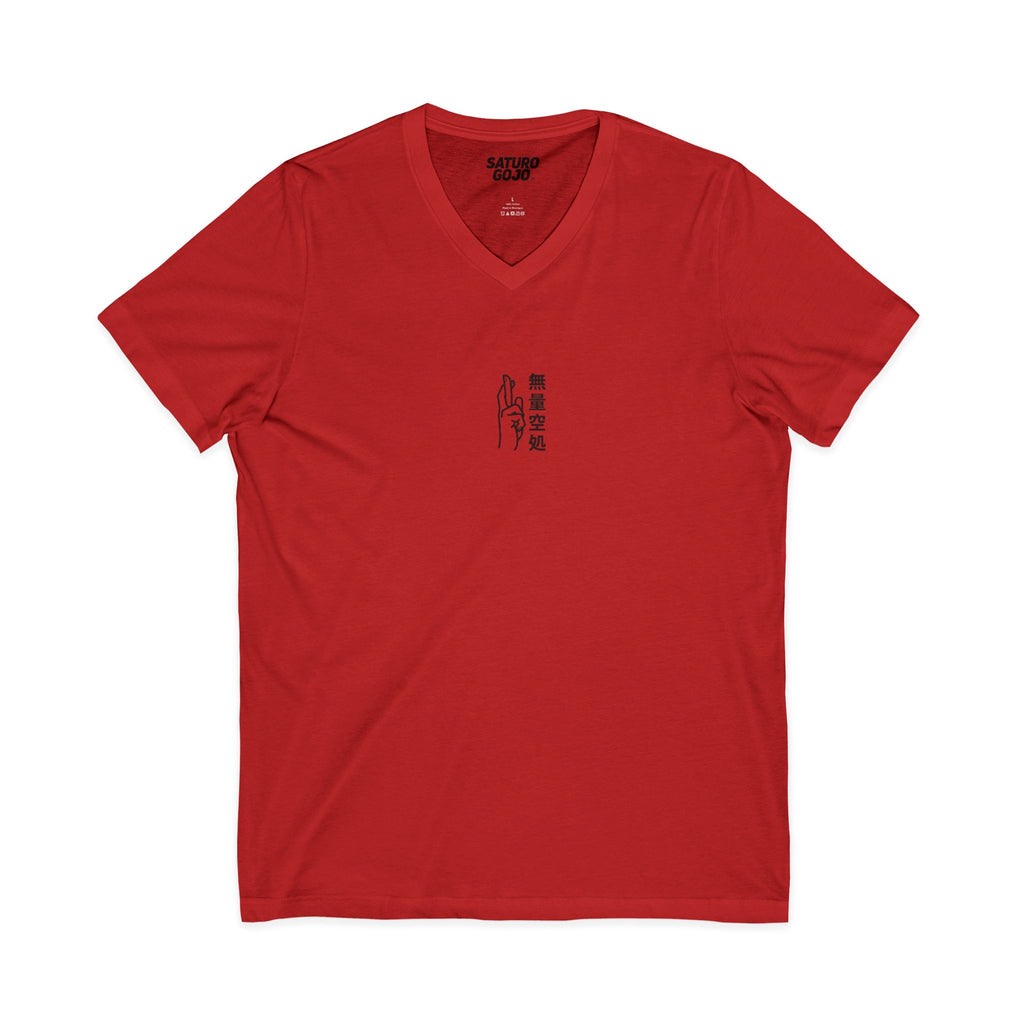 Minimal Arc - Inspired by Satoru Gojo 無量空処 Unlimited Void Domain Expansion Anime V-Neck Tee – Jujutsu Kaisen