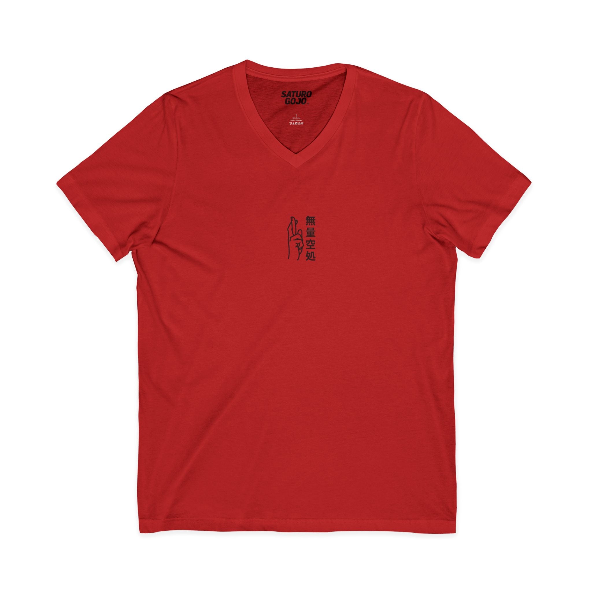 Minimal Arc - Inspired by Satoru Gojo 無量空処 Unlimited Void Domain Expansion Anime V-Neck Tee – Jujutsu Kaisen