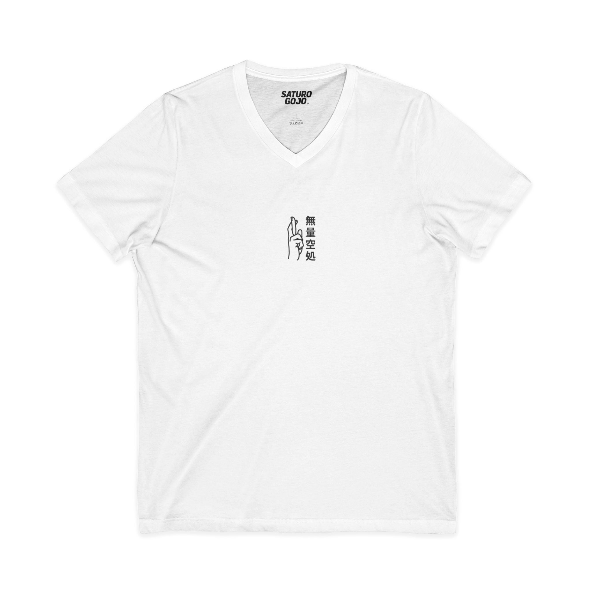 Minimal Arc - Inspired by Satoru Gojo 無量空処 Unlimited Void Domain Expansion Anime V-Neck Tee – Jujutsu Kaisen