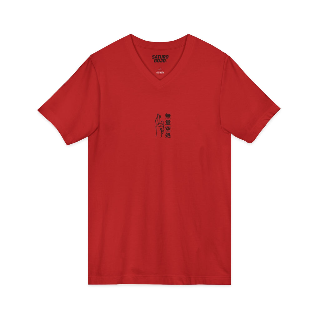 Minimal Arc - Inspired by Satoru Gojo 無量空処 Unlimited Void Domain Expansion Anime V-Neck Tee – Jujutsu Kaisen