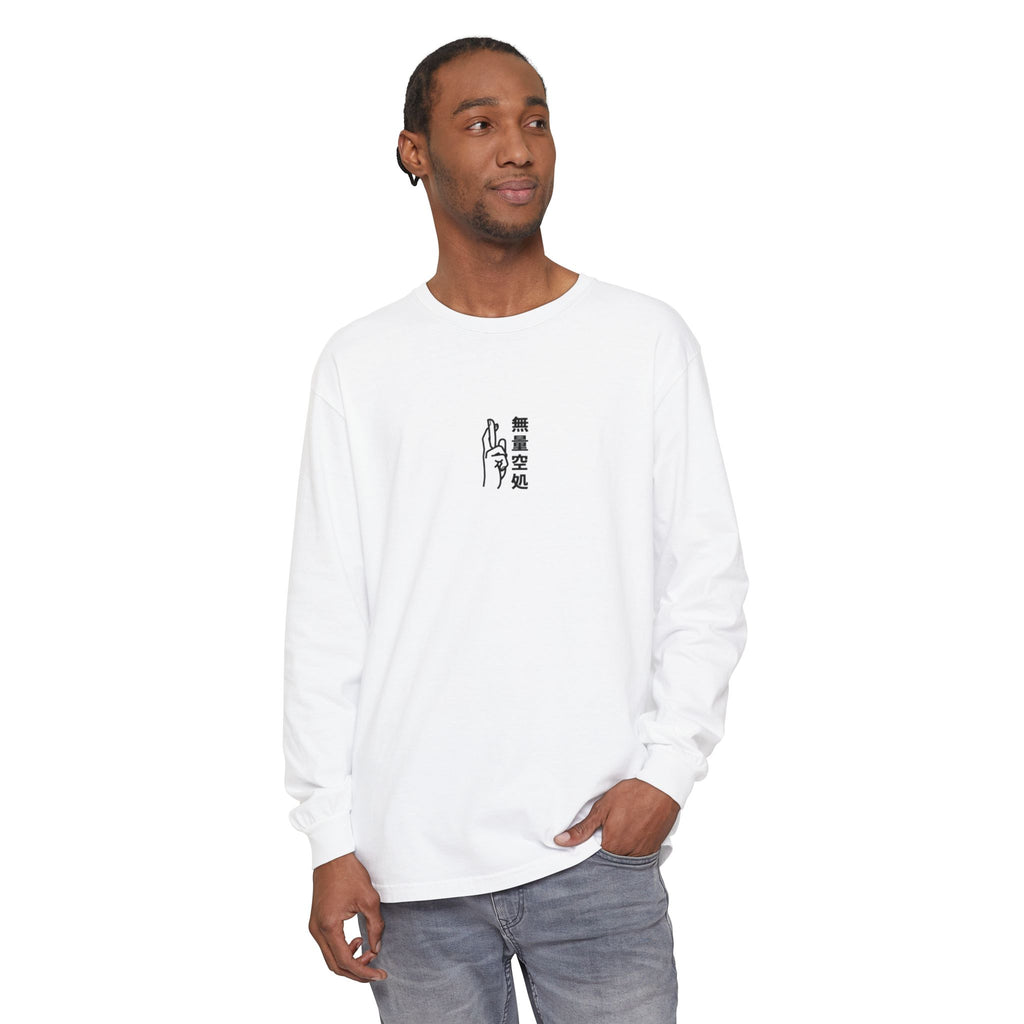 Minimal Arc - Inspired by Satoru Gojo 無量空処 Unlimited Void Domain Expansion Anime Long Sleeve Tee – Jujutsu Kaisen