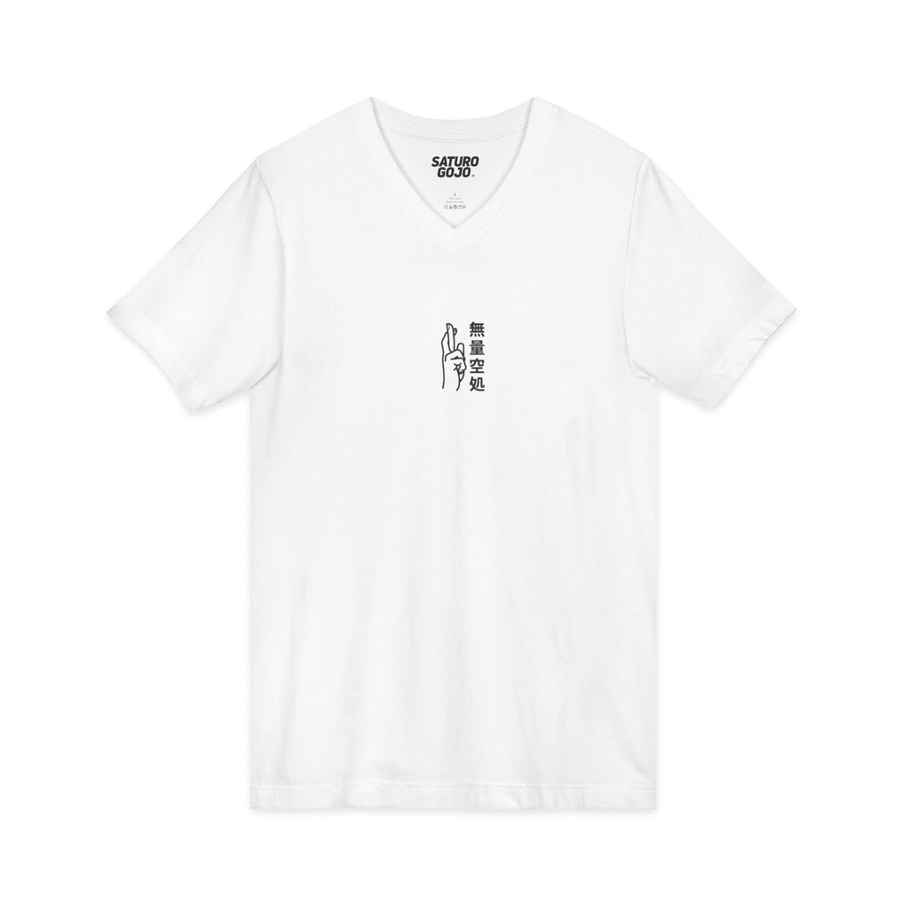 Minimal Arc - Inspired by Satoru Gojo 無量空処 Unlimited Void Domain Expansion Anime V-Neck Tee – Jujutsu Kaisen