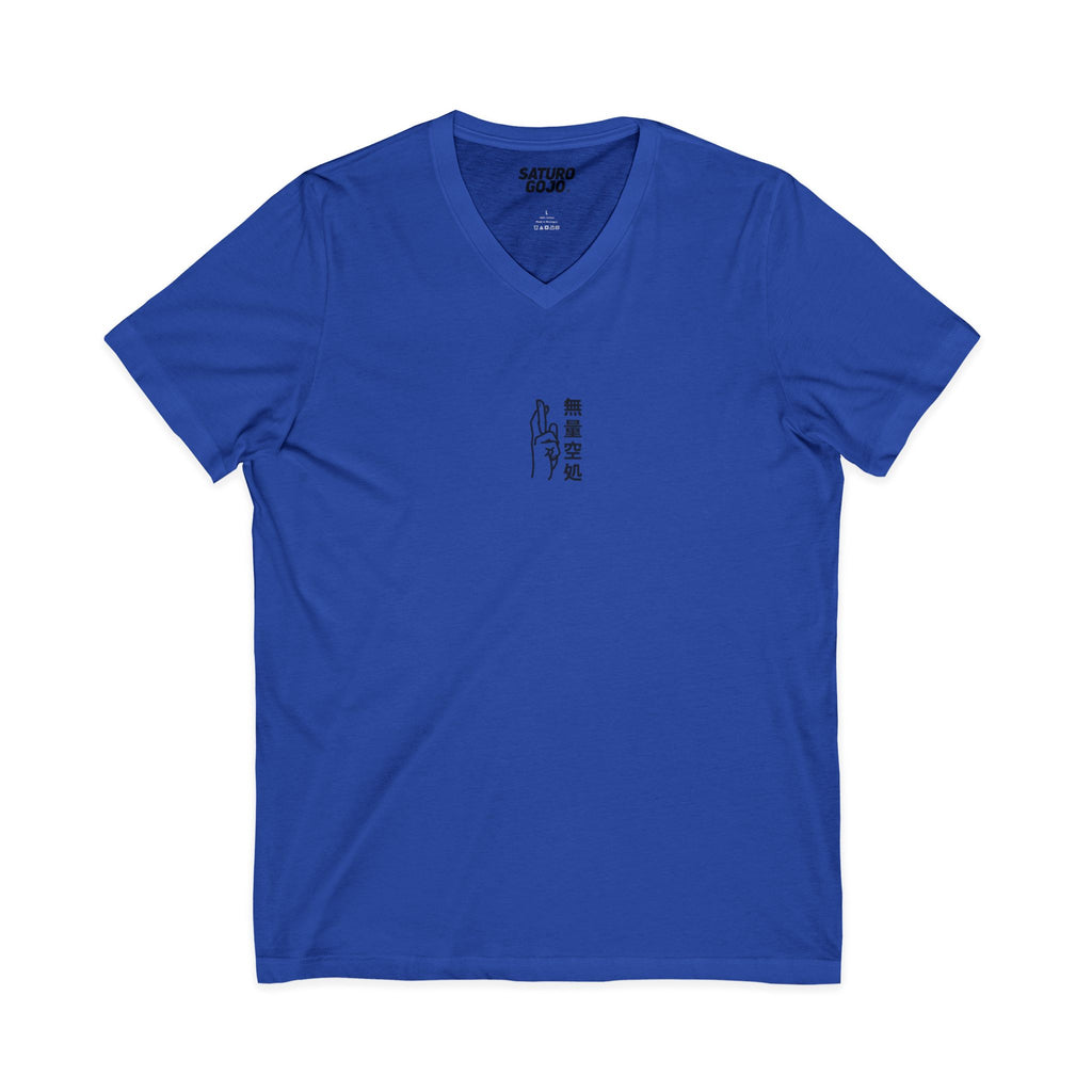 Minimal Arc - Inspired by Satoru Gojo 無量空処 Unlimited Void Domain Expansion Anime V-Neck Tee – Jujutsu Kaisen