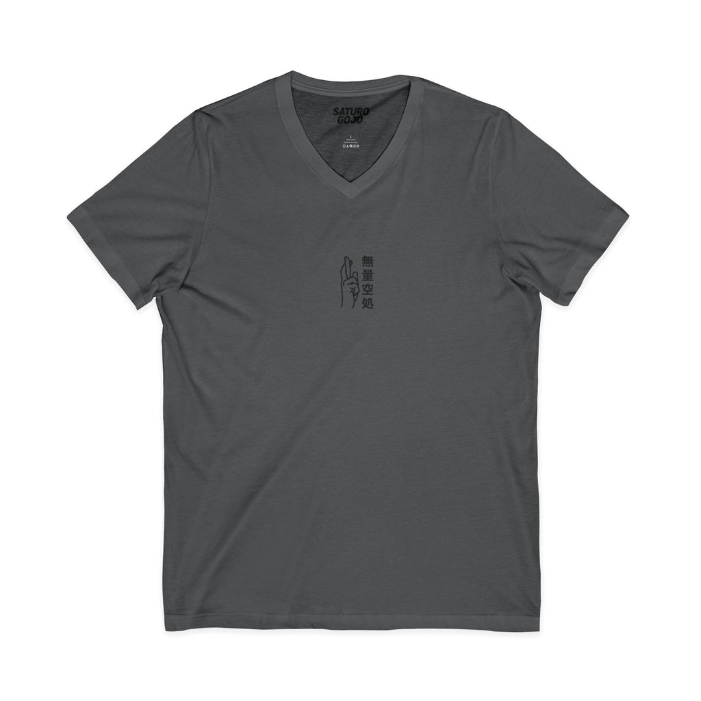 Minimal Arc - Inspired by Satoru Gojo 無量空処 Unlimited Void Domain Expansion Anime V-Neck Tee – Jujutsu Kaisen